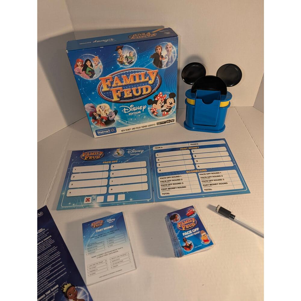 Family Feud Disney Edition Board Game Complete Walmart Exclusive